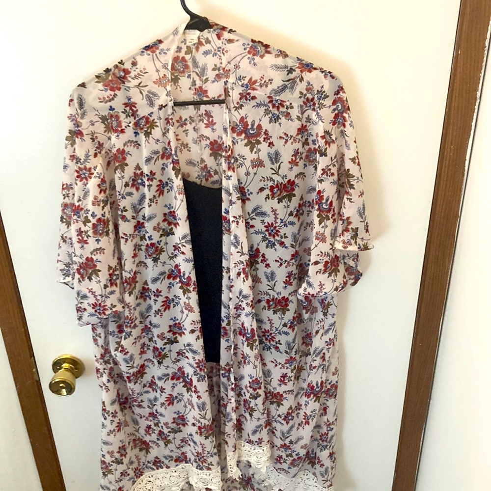 LA Hearts One Size Kimono